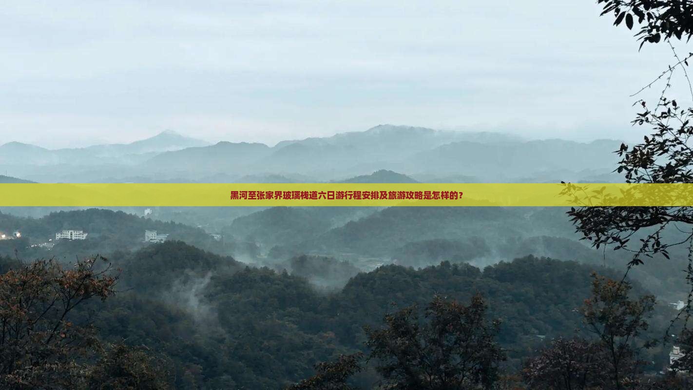 黑河至张家界玻璃栈道六日游行程安排及旅游攻略是怎样的？