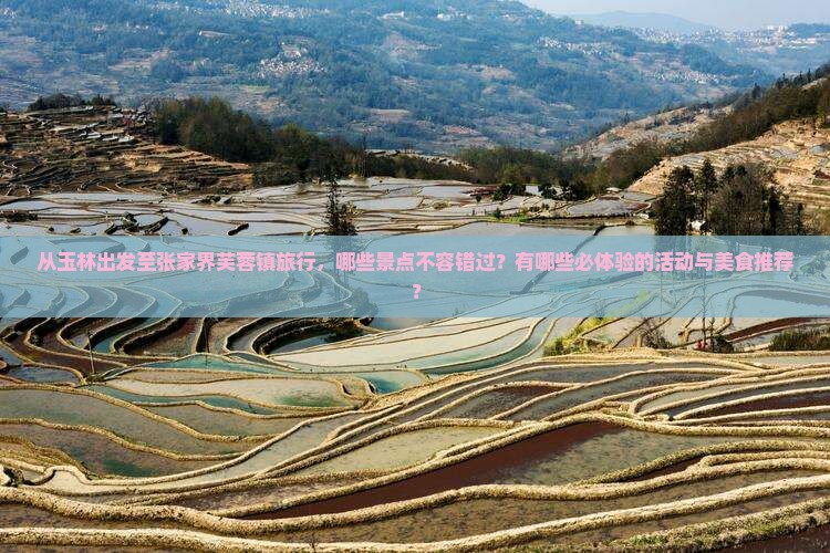 从玉林出发至张家界芙蓉镇旅行，哪些景点不容错过？有哪些必体验的活动与美食推荐？