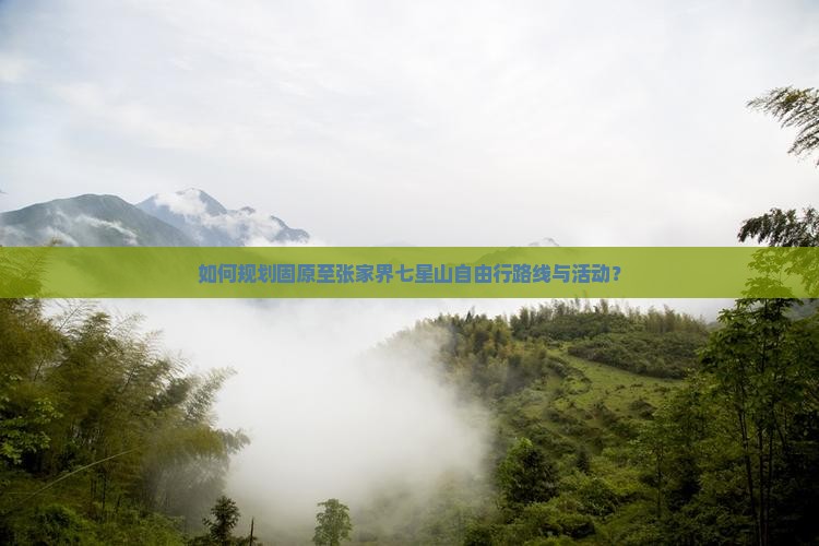 如何规划固原至张家界七星山自由行路线与活动？
