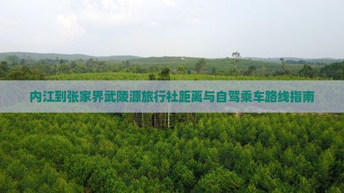 内江到张家界武陵源旅行社距离与自驾乘车路线指南