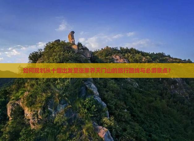 如何规划从十堰出发至张家界天门山的旅行路线与必游景点？