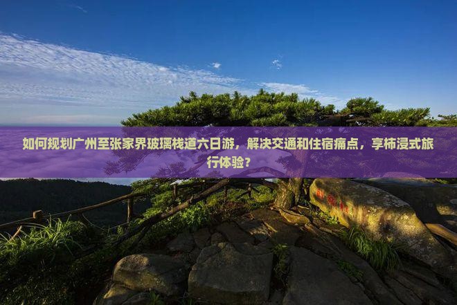 如何规划广州至张家界玻璃栈道六日游，解决交通和住宿痛点，享柿浸式旅行体验？