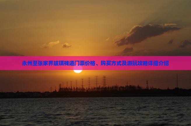 永州至张家界玻璃栈道门票价格、购买方式及游玩攻略详细介绍