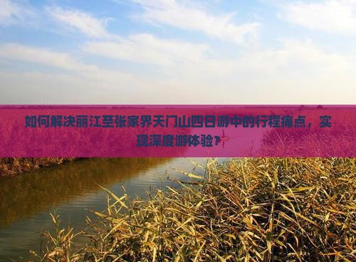 如何解决丽江至张家界天门山四日游中的行程痛点，实现深度游体验？