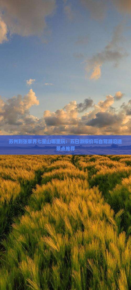 苏州到张家界七星山哪里玩：五日游报价与自驾游沿途景点推荐