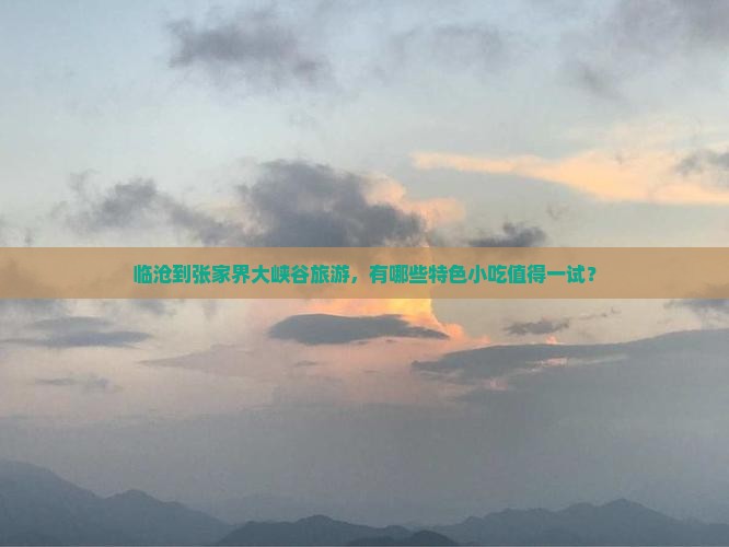临沧到张家界大峡谷旅游，有哪些特色小吃值得一试？