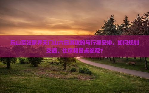 乐山至张家界天门山六日游攻略与行程安排，如何规划交通、住宿和景点参观？