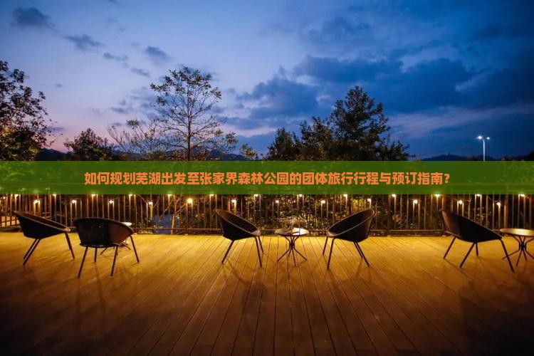 如何规划芜湖出发至张家界森林公园的团体旅行行程与预订指南？