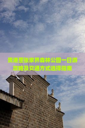 贵港至张家界森林公园一日游攻略及交通方式选择指南