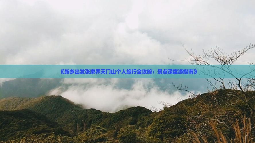 《新乡出发张家界天门山个人旅行全攻略：景点深度游指南》