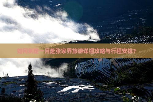 如何制定一月赴张家界旅游详细攻略与行程安排？