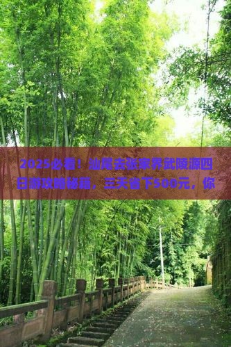 汕尾到张家界武陵源四日游