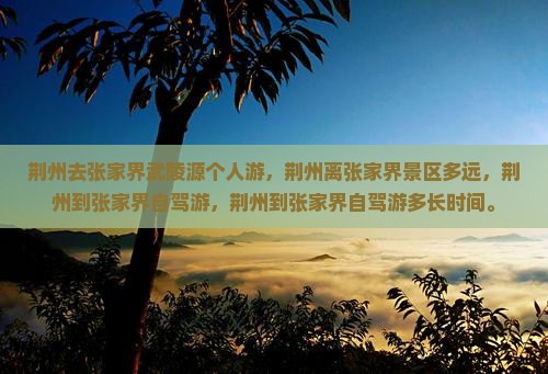 荆州去张家界武陵源个人游