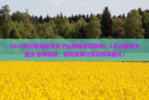 绍兴到张家界天子山团体旅游