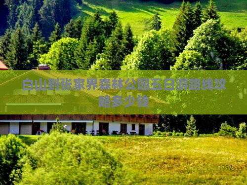 白山到张家界森林公园五日游