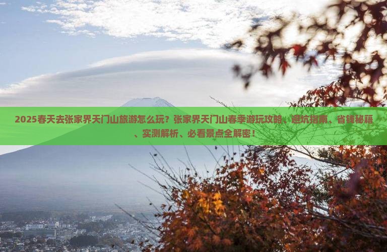 春天到张家界天门山旅游