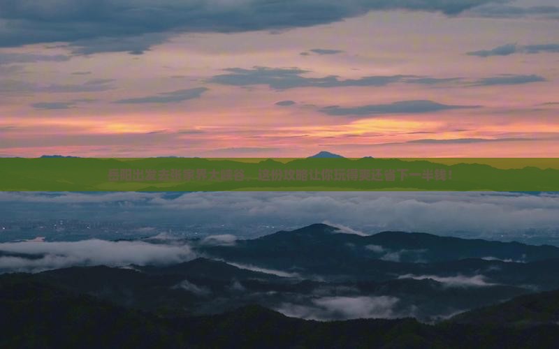 岳阳去张家界大峡谷旅行社