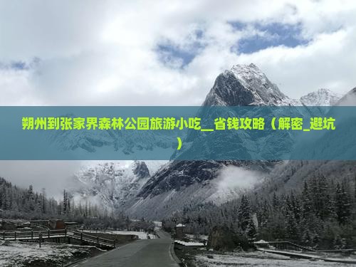 朔州到张家界森林公园旅游小吃