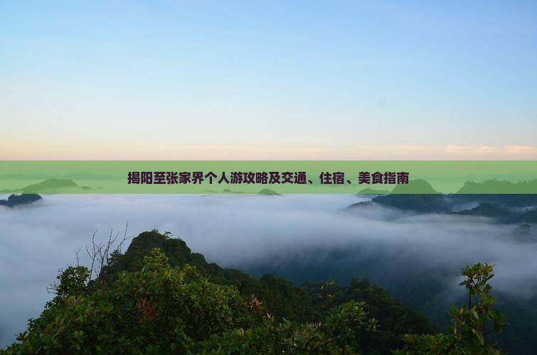 揭阳至张家界个人游攻略及交通、住宿、美食指南