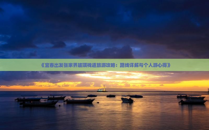 《宜春出发张家界玻璃栈道旅游攻略：路线详解与个人游心得》