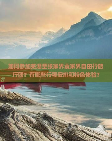 如何参加芜湖至张家界袁家界自由行旅行团？有哪些行程安排和特色体验？