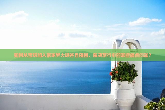 如何从宝鸡加入张家界大峡谷自由团，解决旅行中的哪些痛点问题？