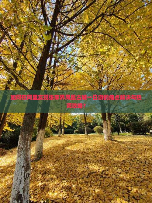 如何在阿里实现张家界凤凰古城一日游的痛点解决与热词攻略？