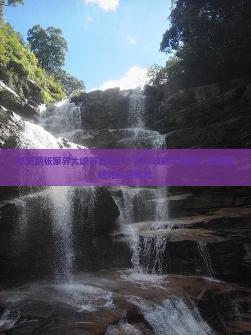 恩施到张家界大峡谷自由行？担心攻略太麻烦？试试旅拍和私厨体验