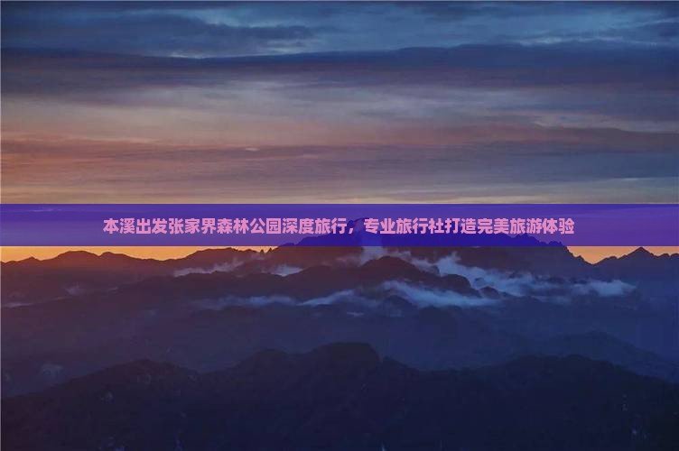 本溪出发张家界森林公园深度旅行，专业旅行社打造完美旅游体验