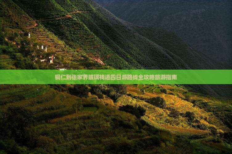 铜仁到张家界玻璃栈道四日游路线全攻略旅游指南
