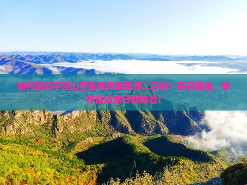 如何规划平顶山至张家界武陵源二日游？避开拥堵，享柿浸式旅行新体验！