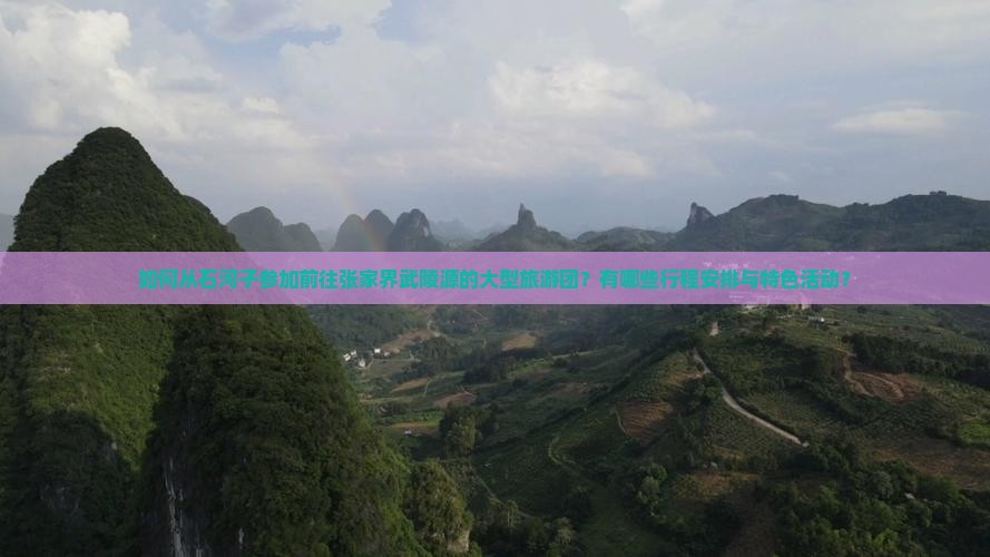 如何从石河子参加前往张家界武陵源的大型旅游团？有哪些行程安排与特色活动？