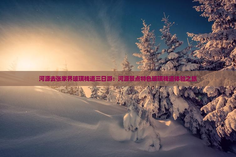 河源去张家界玻璃栈道三日游：河源景点特色玻璃栈道体验之旅