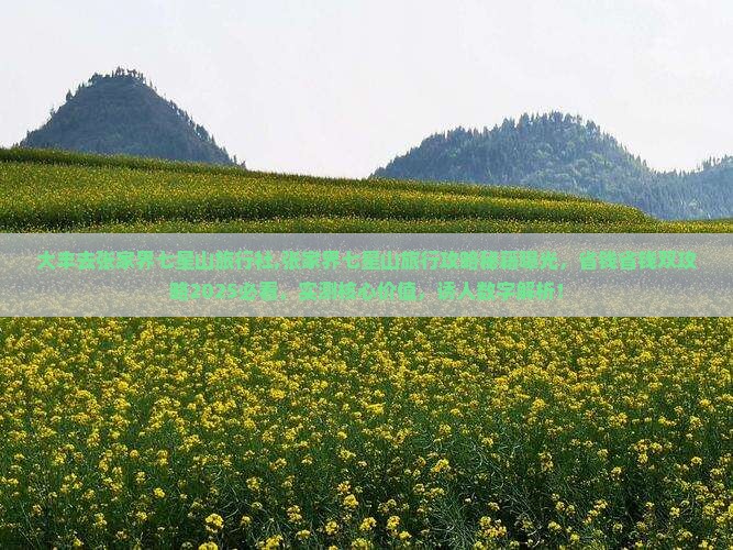 大丰去张家界七星山旅行社