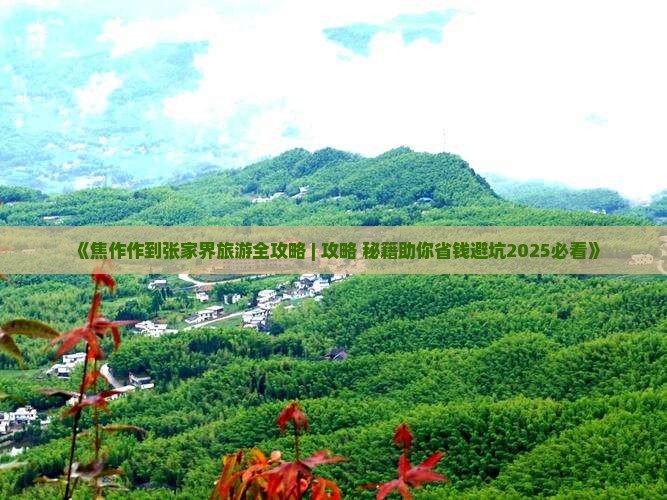 焦作到张家界团体旅游