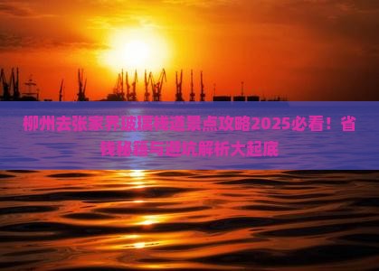 柳州去张家界玻璃栈道景点