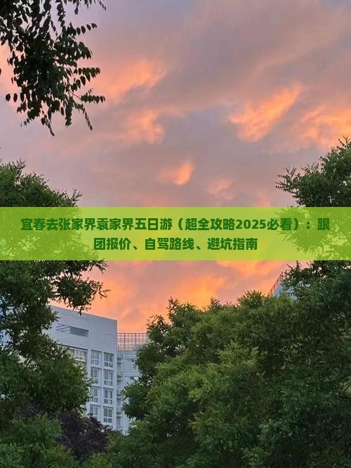 宜春去张家界袁家界五日游