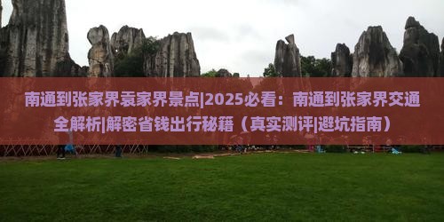 南通到张家界袁家界景点