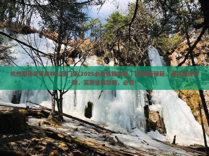 杭州到张家界森林公园门票