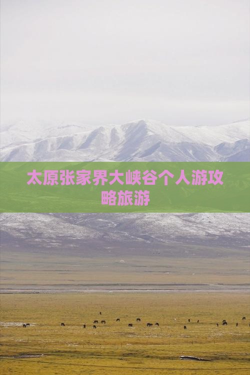太原去张家界大峡谷个人游