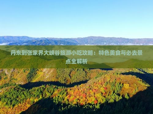 丹东到张家界大峡谷旅游小吃