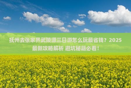 抚州去张家界武陵源三日游