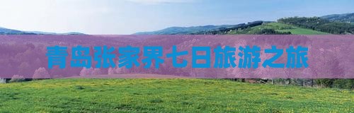 青岛去张家界袁家界七日游