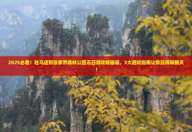 驻马店到张家界森林公园五日游