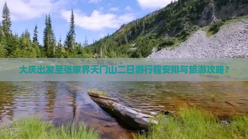 大庆出发至张家界天门山二日游行程安排与旅游攻略？