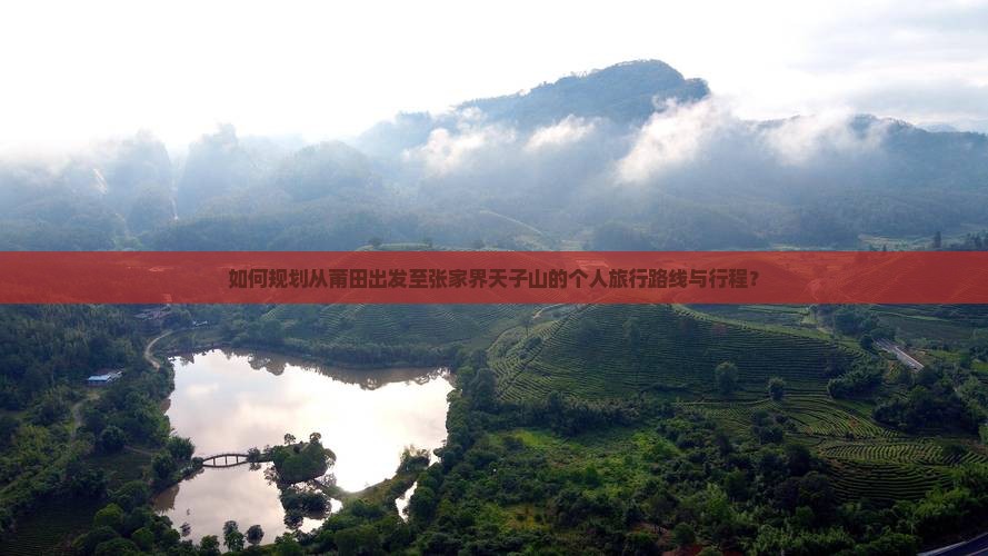 如何规划从莆田出发至张家界天子山的个人旅行路线与行程？