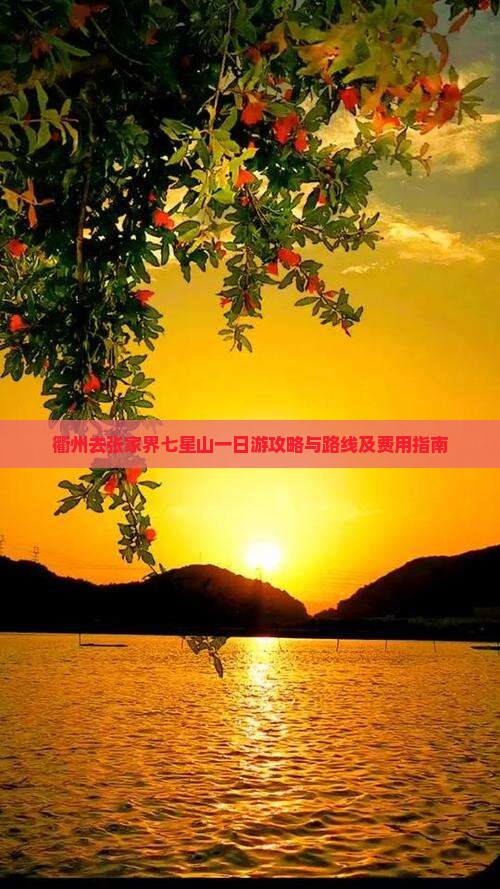 衢州去张家界七星山一日游攻略与路线及费用指南 衢州去张家界七星山一日游攻略与路线及费用指南