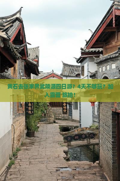 黄石去张家界武陵源四日游？4天不够玩？加入露营+旅拍！