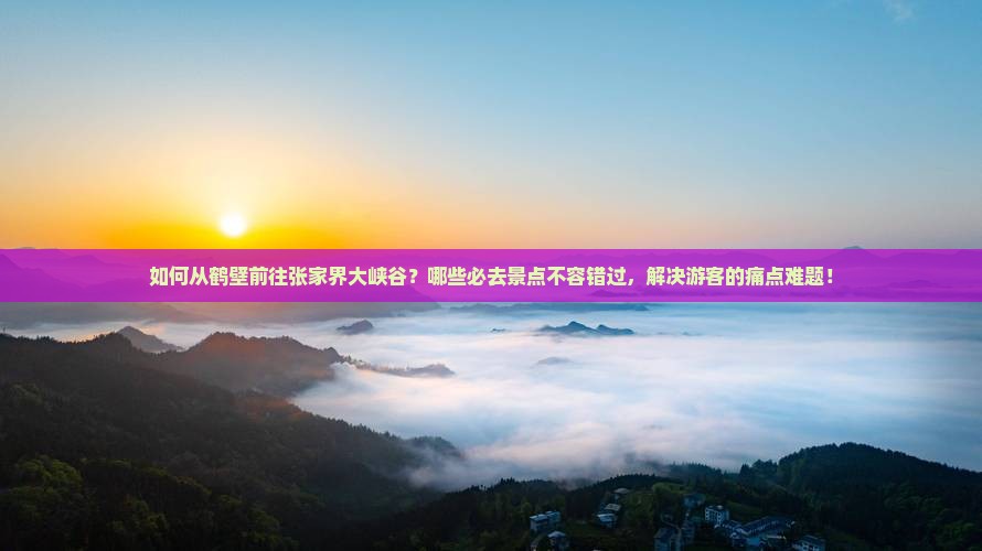 如何从鹤壁前往张家界大峡谷？哪些必去景点不容错过，解决游客的痛点难题！