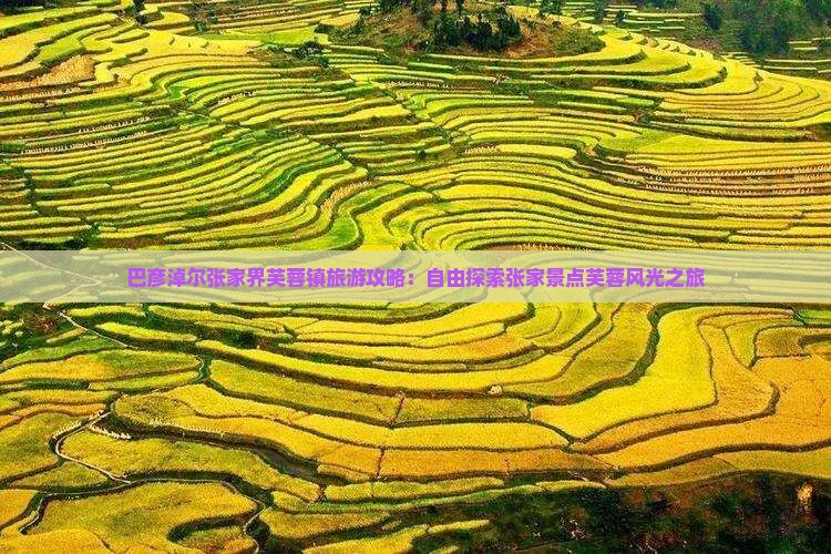 巴彦淖尔张家界芙蓉镇旅游攻略：自由探索张家景点芙蓉风光之旅